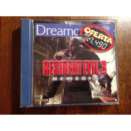 RESIDENT EVIL 3 Dreamcast DC -Usado, cd impecable **