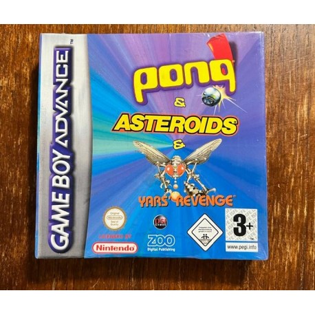 PONG + ASTEROIDS Precintado Game boy Advance