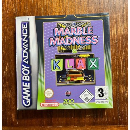 MARBLE MADNESS+ KLAX Precintado Game boy Advance