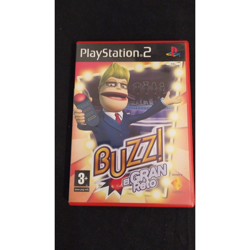 BUZZ: EL GRAN RETO PS2 - usado, completo
