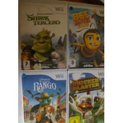 comprar lote wii rango, bee movie, shrek